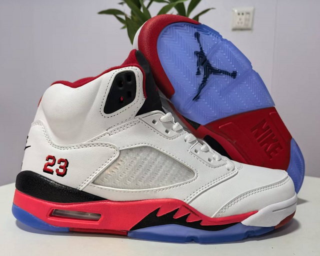 Air Jordan 5 Retro 2025 V Fire Red White Black